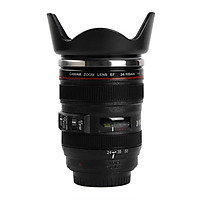 Leakproof Camera Lens Coffee Mug Stainless Steel Coffee Water Drinking Cup with Lid for Office Home Bar Restaurant