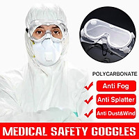 Clear Safety Glasses Lab Work Protective Seal Eye Anti-Fog Goggles Eye Protection