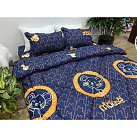 Trọn Bộ Chăn Ga Gối Poly Cotton Chăn Chần Phao bộ 5 Món mẫu mới nhất gồm 1 ga drap theo giường 1 chăn phao 2 vỏ gối nằm 1 vỏ gối ôm