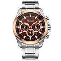Curren Men Businiess Watch Exquisite Classic Alloy Case Stainless Steel Wrist Band Watch Fashion 3 ATM Waterproof Quartz
