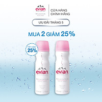 Xịt khoáng cấp ẩm và làm dịu da Evian Brumisateur 50ml