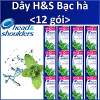 Dầu gội Head&Shoulders Bạc hà Dây 12 gói