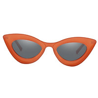 Cat Eye Sunglass Retro Party Triangle Eye Glasses UV Protection Bright Black