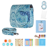 Bộ Phụ Kiện Cho Camera 8 Trong 1 Andoer Cho Fujifilm Instax Mini 9/8/8+/8s Với Túi Máy Ảnh Gương Selfie Bộ Lọc Album Khung Ảnh Nhãn Dán