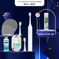 Box Chăm Sóc Toàn Diện (Bàn chải điện,2 đầu bàn chải Halio SmartClean,Máy Rửa Mặt Halio Original,Súc miệng,Chỉ nha khoa)