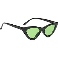 Women Vintage Triangle Mirrored Sunglasses Eyewear Designer