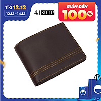 Bóp Ví Nam Da Bò Thật 4U Cao Cấp Dáng Ngang Sang Trọng F110N