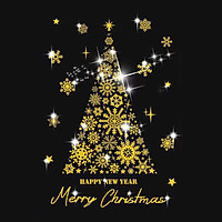 Tấm Decal Trong Dán Tường Kính Trang Trí Chủ Đề Noel Giáng Sinh Merry Christmas