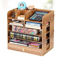 Kệ Sách Gỗ Để Bàn 6 Tầng Ghép (Kệ Tài Liệu)