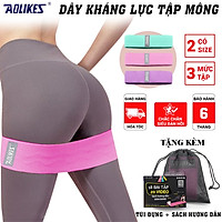 Bộ 3 dây kháng lực tập cơ mông đùi chân Hip Resistance bands Aolikes YE-3604