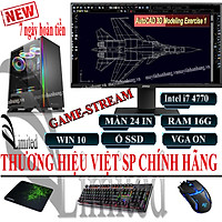 Bộ máy tính để bàn VLimited Cao Cấp intel i7/16G/SSD/MÀN 24IN, chuyên Đồ họa, edit video, Game, livestream sản phẩm trọn bộ - Hàng chính hãng