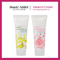 Kem Chống Nắng Manis White Hand & Body UV Cream Nhật Bản 80g (SPF31/PA++++), Dưỡng Ẩm Da Mềm Mại Và Đàn Hồi
