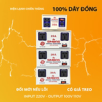 Biến áp đổi nguồn 220v sang 110v DÂY ĐỒNG 1KVA-1.5KVA-2KVA-3KVA