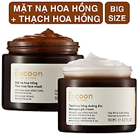 Combo Mặt nạ hoa hồng Cocoon 100ml + Thạch hoa hồng dưỡng ẩm Cocoon 100ml