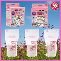 Combo 100 túi trữ sữa mẹ Sunmum 250ml (2 hộp) + tặng 2 lót thấm sữa sunmum