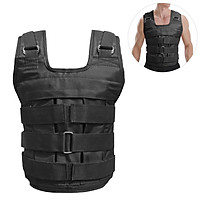 Max Loading 50kg Adjustable Weighted Vest Weight Jacket Oxford Exercise Weight Loading Cloth Strength Training (Empty)