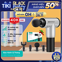 Máy Massage Cầm Tay KINGTECH KH-320 - 6 Cấp Độ, Hỗ Trợ Mát Xa Chuyên Sâu, Giảm Đau Cơ, Cứng Khớp - Quà Tặng Cho Sức Khỏe