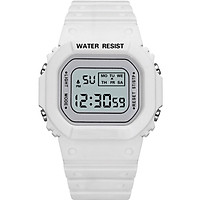Đồng Hồ NỮ điện tử KASAWI Mặt Vuông K01222 Sports - xem giờ điện tử - báo thức - bấm giờ thể thao - xem lịch ngày tháng thứ - Dây Silicone Bền Chắc