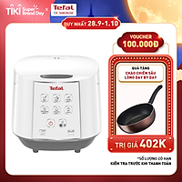Nồi cơm điện tử Tefal RK733168 - 1.8L 750W - Lòng nồi niêu vân đá cao cấp - Giữ ấm 12 tiếng - Công nghệ Fuzzy Logic - Hàng chính hãng