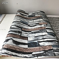 Giấy Dán Tường Hàn Quốc Giả Gạch Đá 3D Lụa Không Keo Khổ 1.06 x 15.6m