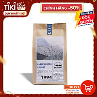 Cà phê hạt Arabica Cầu Đất rang xay mộc nguyên chất - Túi 250Gr (Dạng Hạt)