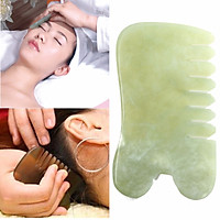 Natural Jade Stone Guasha Gua Sha Board Comb Shape Massage Healthy Beauty Tool