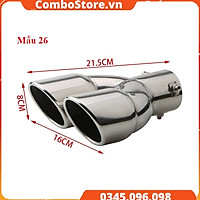 Chụp ống xả - chụp ống pô ô tô xe hơi chữ Y siêu cao cấp