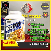 Nutrex ISOFIT, Sữa Tăng Cơ, Hỗ Trợ Đốt Mỡ, Bổ Sung 25G Whey Protein Isolate Tinh Khiết - Không Chứa Lactose, 12.2G EAA, 5.9G BCAA, Hộp 2.3KG, 70 Lần Dùng