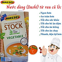 Nước Dùng Hữu Cơ ( Dashi ) Massel Low Fodmap Certified Organic 100% Từ Rau Củ Và Thảo Mộc - Dùng Nấu Ăn Dặm Cho Bé, Món Chay - Mặn Cho Cả Gia Đình Giúp Món Ăn Thơm Ngon, Tiện Lợi, Bảo Vệ Sức Khỏe