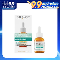 Serum Ngừa Mụn Niacinamide Dưỡng Trắng và Mờ Thâm Mụn - Balance Niacinamide - Giấy Kiểm Định An Toàn