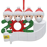 2020 Mask Santa Claus Hanging Pendant Cartoon Christmas Tree Decoration