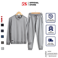 Bộ Quần Áo Nỉ Nam 5S (5 màu), Chất Liệu Cotton USA, Mềm Mịn, Bền Màu, Không Bai Xù, Co Giãn Thoải Mái (BNI21002)