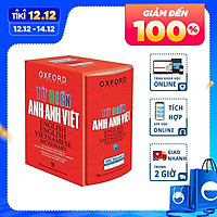 Từ điển Anh Việt bìa đỏ cứng Tái bản mới nhất - Sách học từ vựng Tiếng Anh Học nhanh Nhớ lâu Giấy nhớ PS