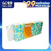 Combo 10 cuộn Giấy vệ sinh See-U, 2 Lớp, 140 Tờ/cuộn