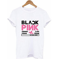 Áo phông BlackPink in chữ In your Area Jennie Jisoo Lisa Rose