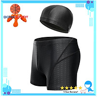Quần Bơi Nam Thiết Kế Vảy Cá Mập Yesure Chống Thấm Nước , Nhanh Khô Tặng Kèm Nón Bơi và Bịt Tai Silicon Cao Cấp