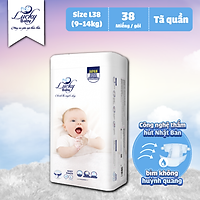 Tã Bỉm Quần Lucky Baby Không Huỳnh Quang, Siêu Thấm Hút L38 (9-14kg)