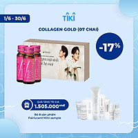 Nước uống bảo vệ sức khỏe Collagen Gold Menard (7chai chai x 30ml) + tặng bộ sản phẩm dướng trắng, mờ nám Menard Fairlucent Sample