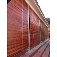 Mành tre nắng ngoài trời tre đỏ giá rẻ 1,5*2