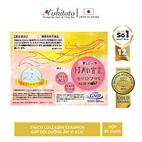 Thạch Bổ Sung Collagen Tăng Cường Bảo Vệ Da AISHITOTO Collagen Jelly Ceramide Plus Vị Acai