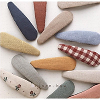 Kẹp trơn 6cm bọc vải 25k cho 2 màu tuỳ chọn