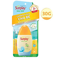 Sữa Chống Nắng Cho Bé Và Da Nhạy Cảm Sunplay Baby Mild SPF 35, PA++ (30g)