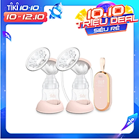 MÁY HÚT SỮA ĐIỆN ĐÔI RESONANCE 5 FATZBABY FB1180VNH tặng 30 túi trữ sữa unimom