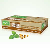 Thùng Sữa đậu nành Socola FamiKid (200ml x 36 Hộp)