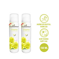 Combo 2 Xịt khử mùi Enchanteur Charming/ Sensation/ Delightful/Romantic/Magic 150ml/Chai