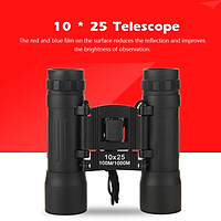 High Power High Definition Portable Telescope Folding Binoculars With Red And Blue Film 10 * 25 Telescope