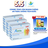 Combo 3 Hộp Viên Uống Tăng Cân AVITA Dành Cho Người Gầy Giúp Nâng Cao Thể Trạng, Tăng Cường Sức Khỏe, Bồi Bổ Cơ Thể 60 Viên/Hộp