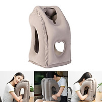 Zaofeng Inflatable Travel Pillow Portable Neck Support Pillow Ergonomic Design For Flight Office Nap
