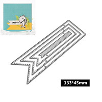DIY Ribbon Shape Pattern Carbon Steel Cutting Dies for Scrapbook Decor