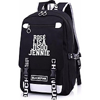 Balo Blackpink đi học quai chữ trắng tặng vòng tay cặp sách nam nữ đựng laptop hộp bút bóp vở viết phong cách Hàn Quốc tiện lợi đi học đi chơi tặng ảnh thiết kế vcone